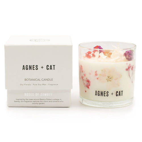 Agnes & Cat Botanical Soy Candle - Roses of Sawrey