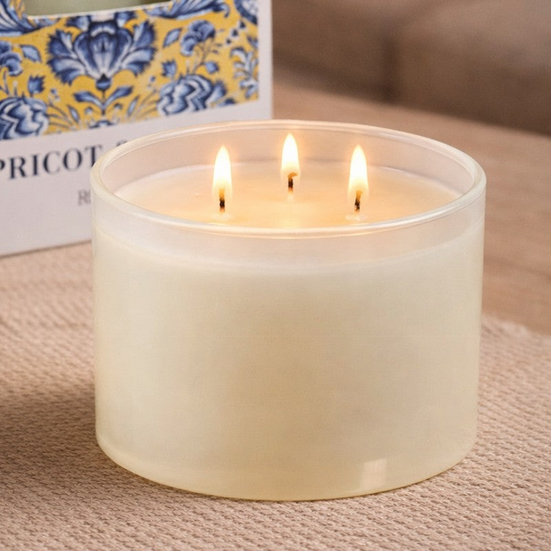 Vela aromatica de Albaricoque y peonia