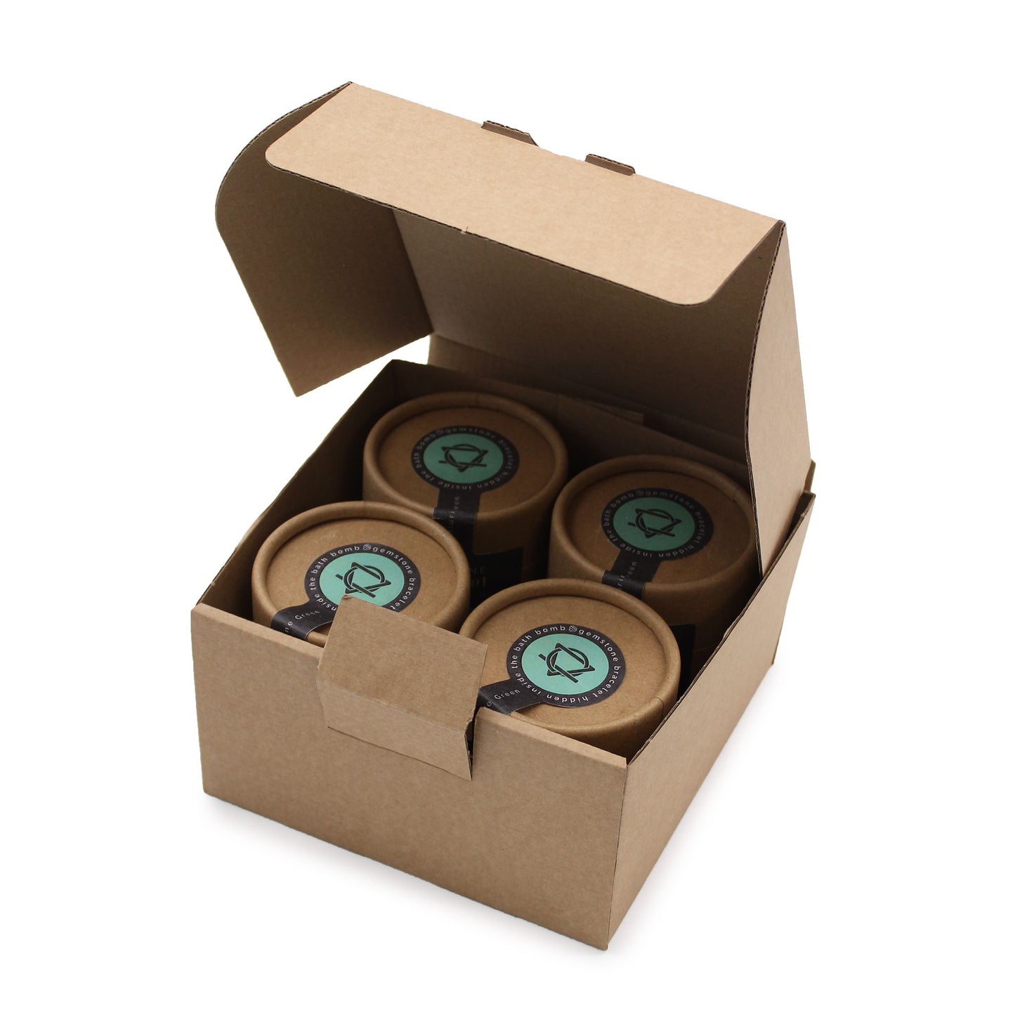 Bomba de baño con pulsera de gemas de sodalita