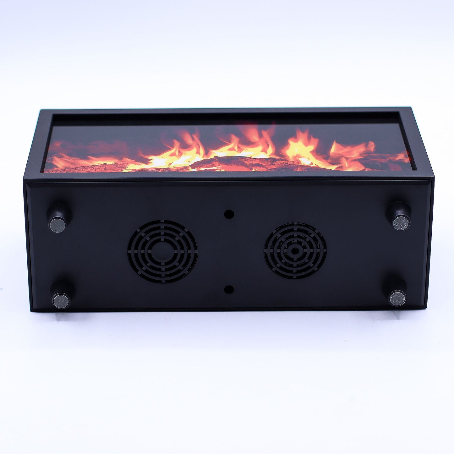 Difusor de aroma con efecto de llama y sonido de aves - USB negro - Cambio de color